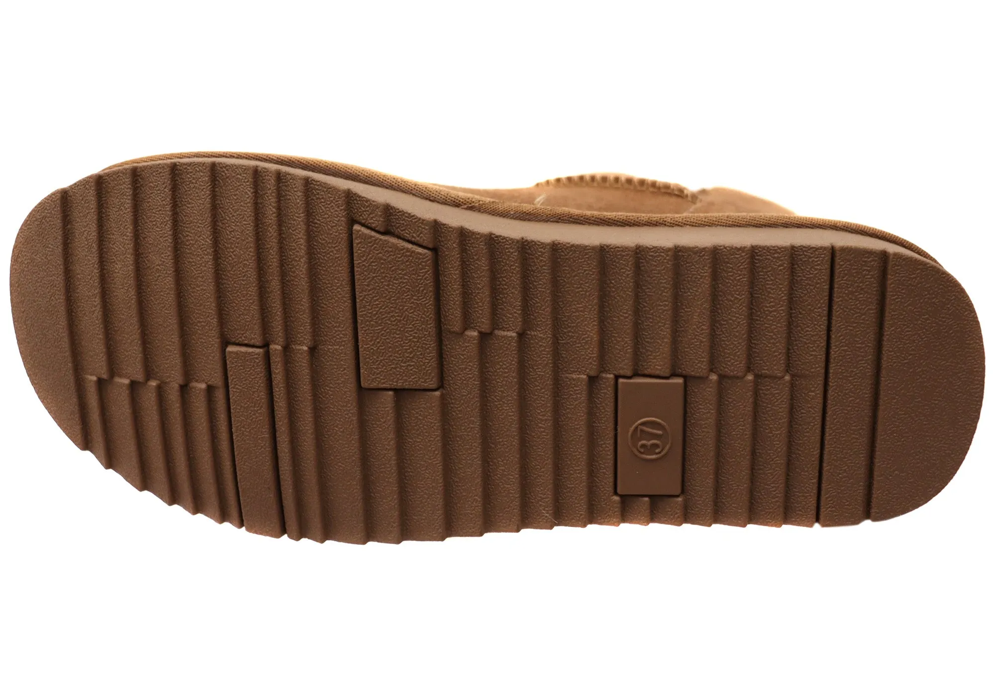Grosby Nahil Damen Warme Bequeme Hauslederstiefel Pantoffeln Grosby Schuhe