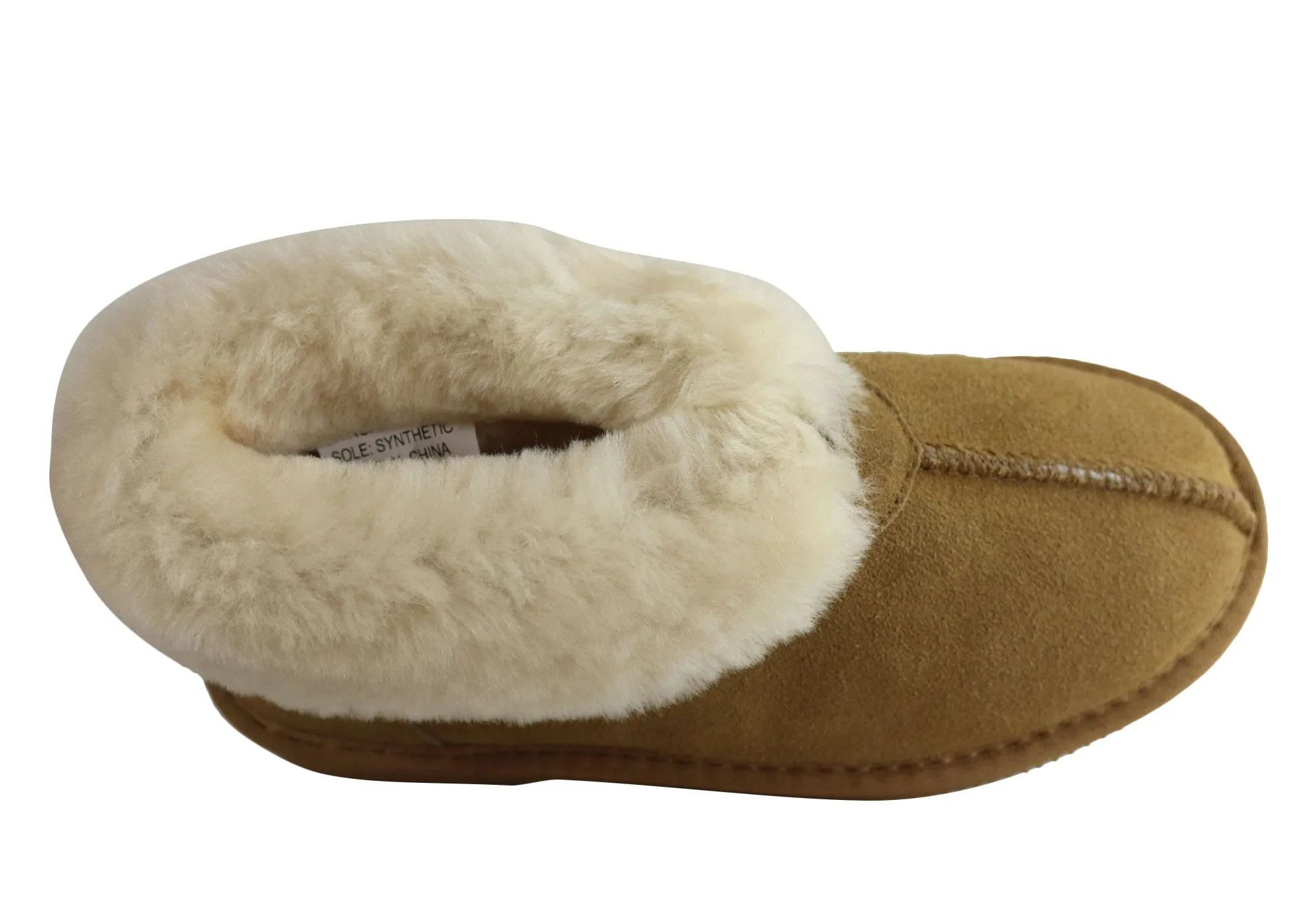 Grosby Princess Ugg Damen Warme Bequeme Hausschuhe mit Schaffellfutter Stiefel Grosby Schuhe