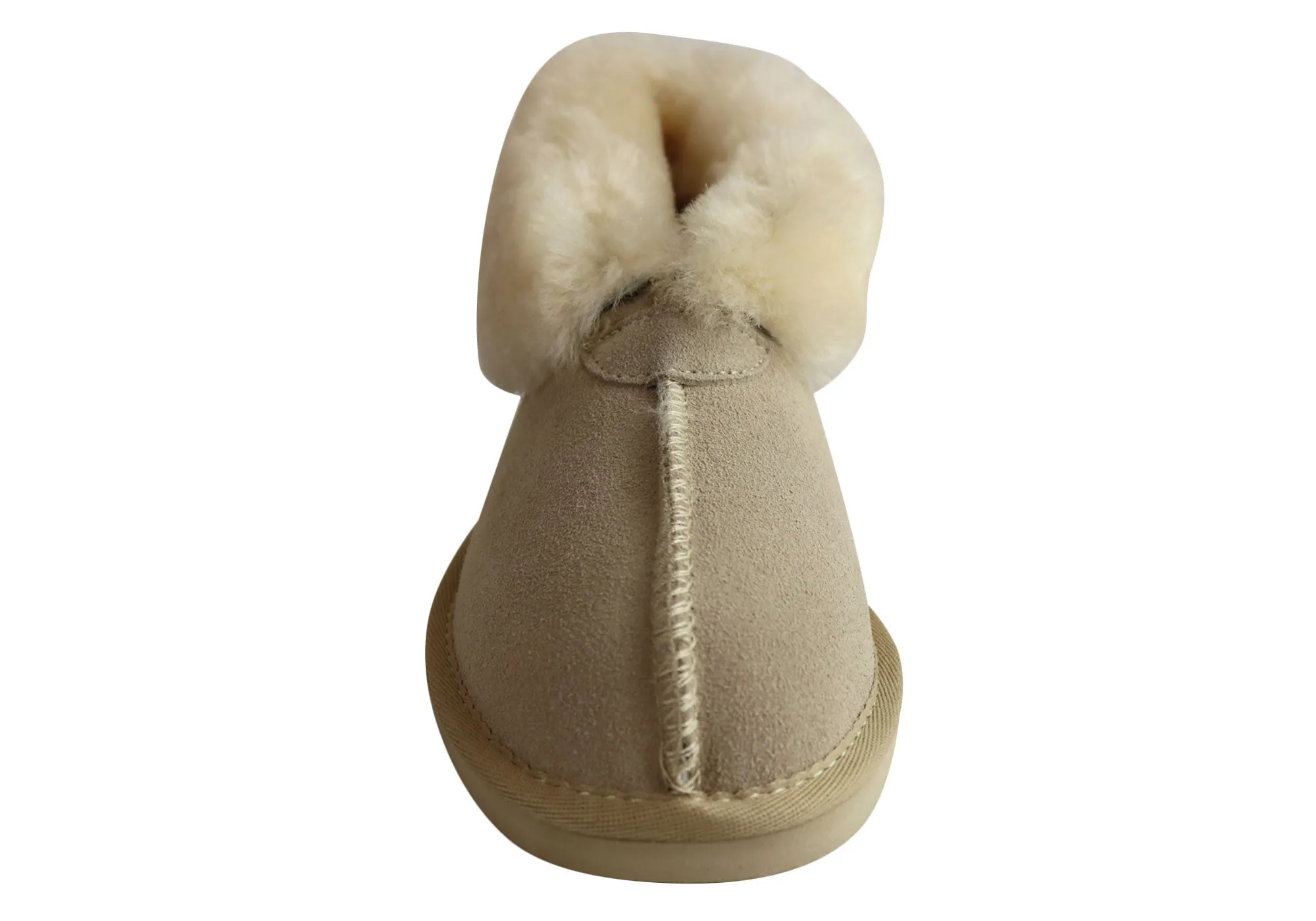Grosby Princess Ugg Damen Warme Bequeme Hausschuhe mit Schaffellfutter Stiefel Grosby Schuhe