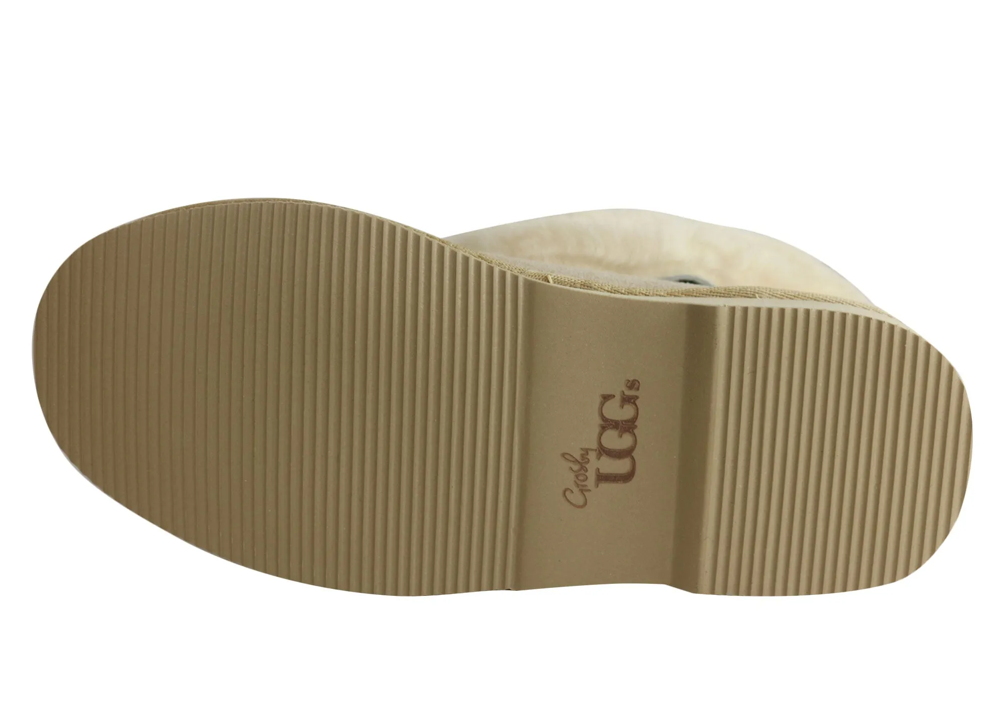 Grosby Princess Ugg Damen Warme Bequeme Hausschuhe mit Schaffellfutter Stiefel Grosby Schuhe