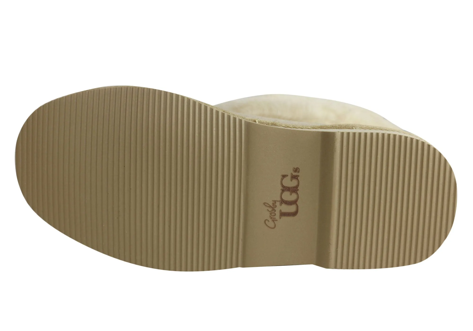 Grosby Princess Ugg Damen Warme Bequeme Hausschuhe mit Schaffellfutter Stiefel Grosby Schuhe