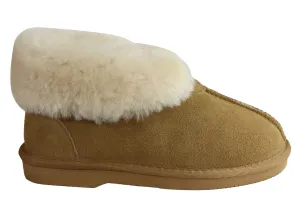 Grosby Princess Ugg Damen Warme Bequeme Hausschuhe mit Schaffellfutter Stiefel Grosby Schuhe