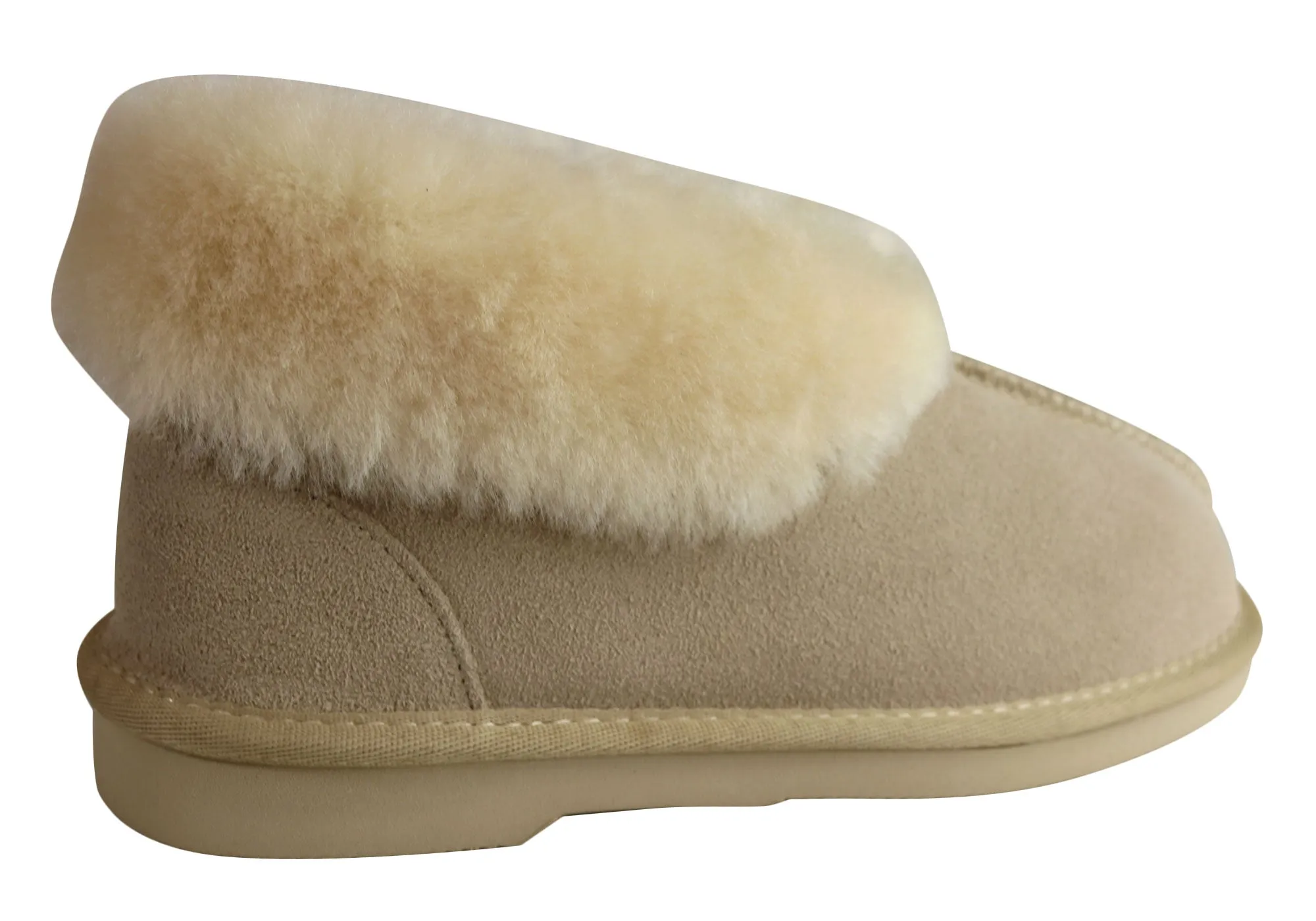 Grosby Princess Ugg Damen Warme Bequeme Hausschuhe mit Schaffellfutter Stiefel Grosby Schuhe