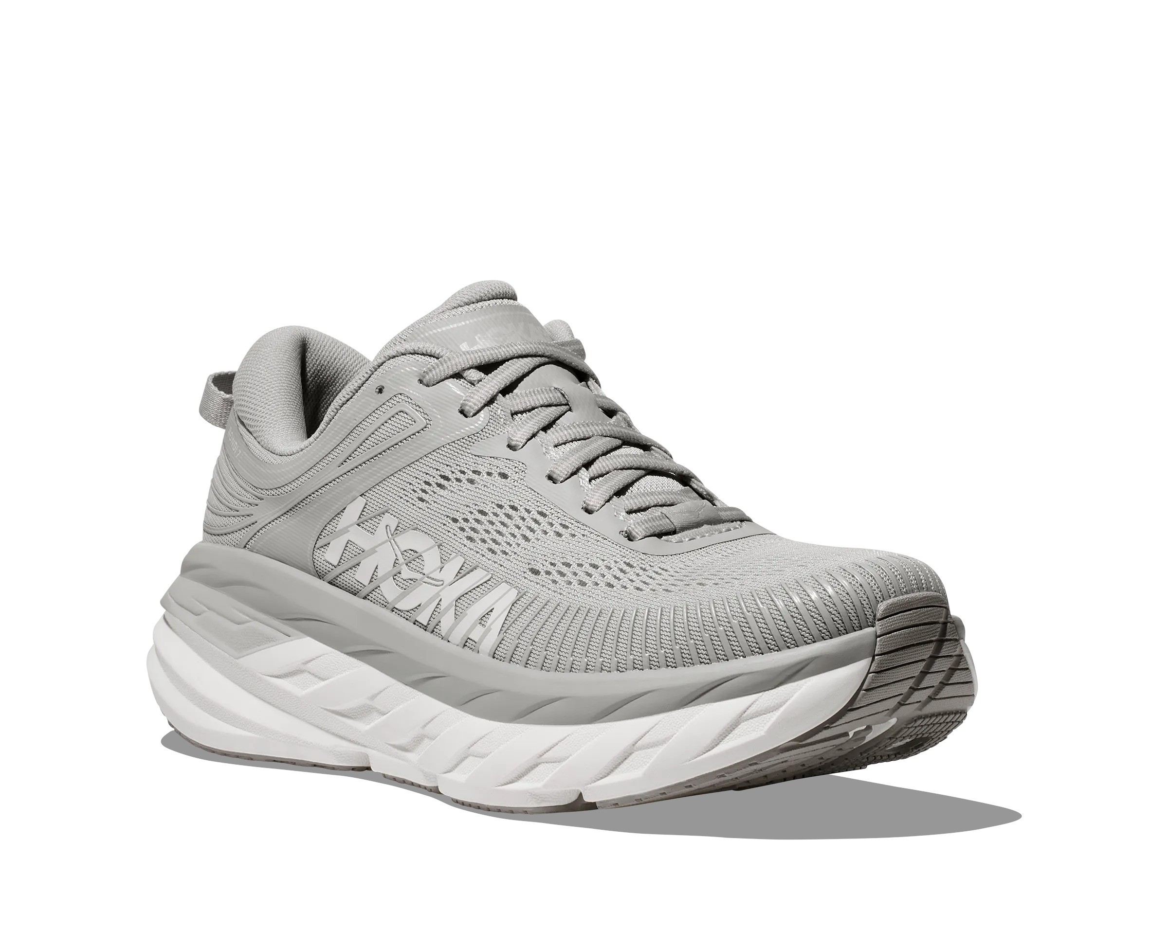 HOKA BONDI V7 DAMEN MITTELGRAU
