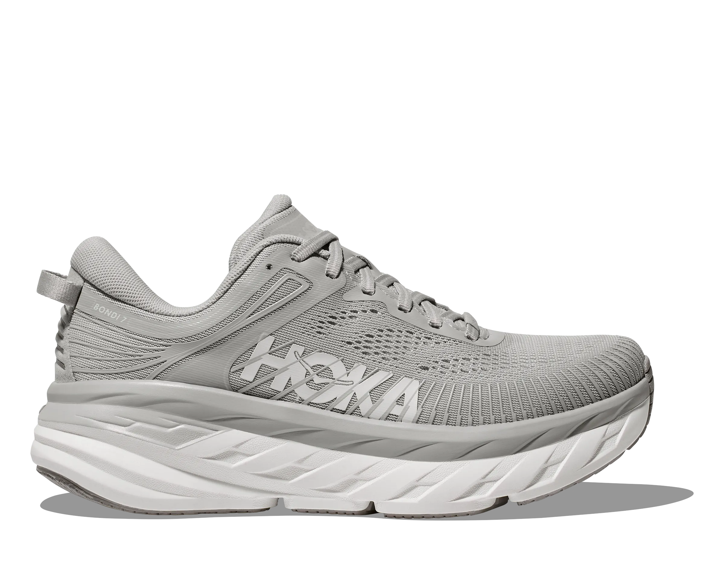 HOKA BONDI V7 DAMEN MITTELGRAU