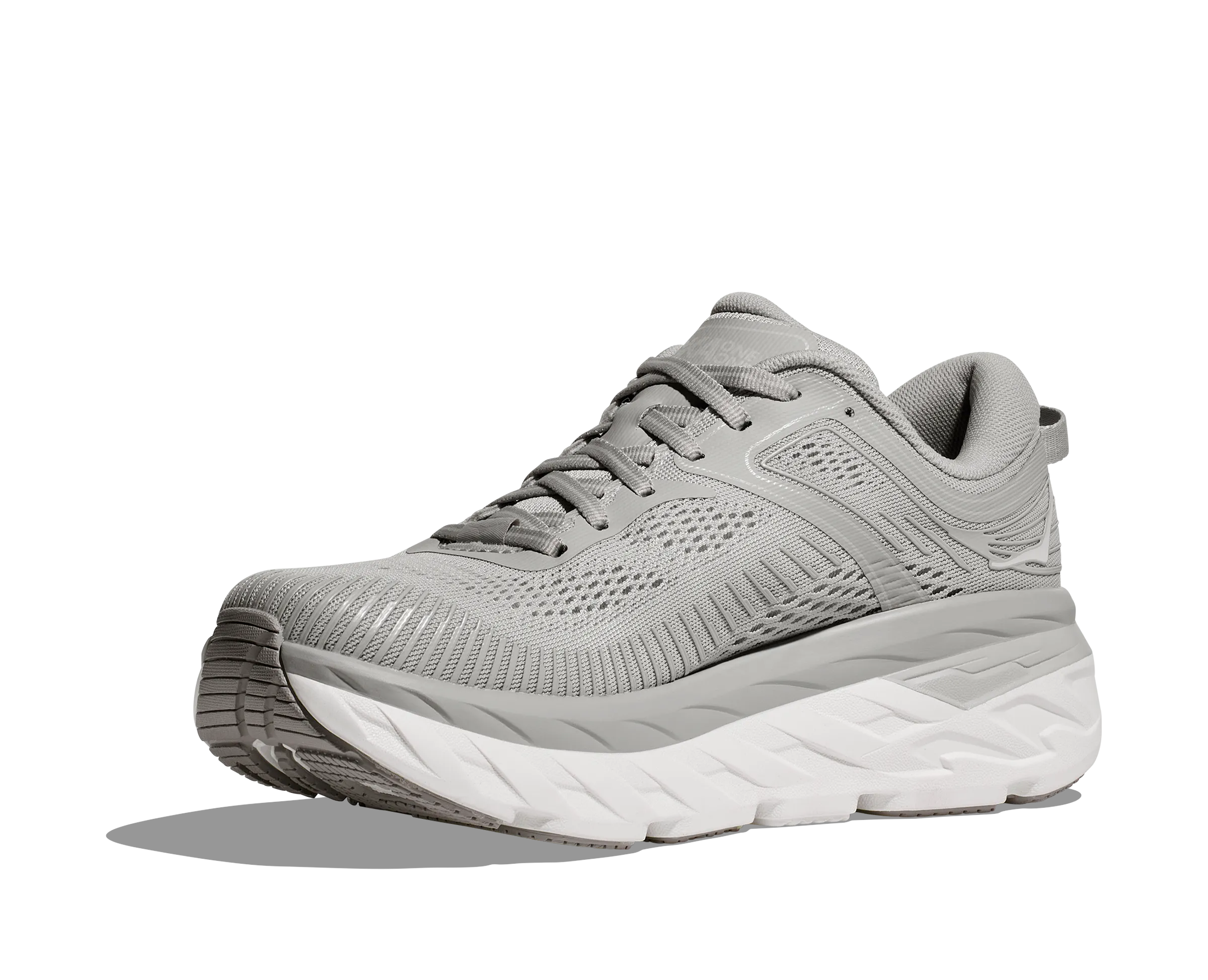 HOKA BONDI V7 DAMEN MITTELGRAU