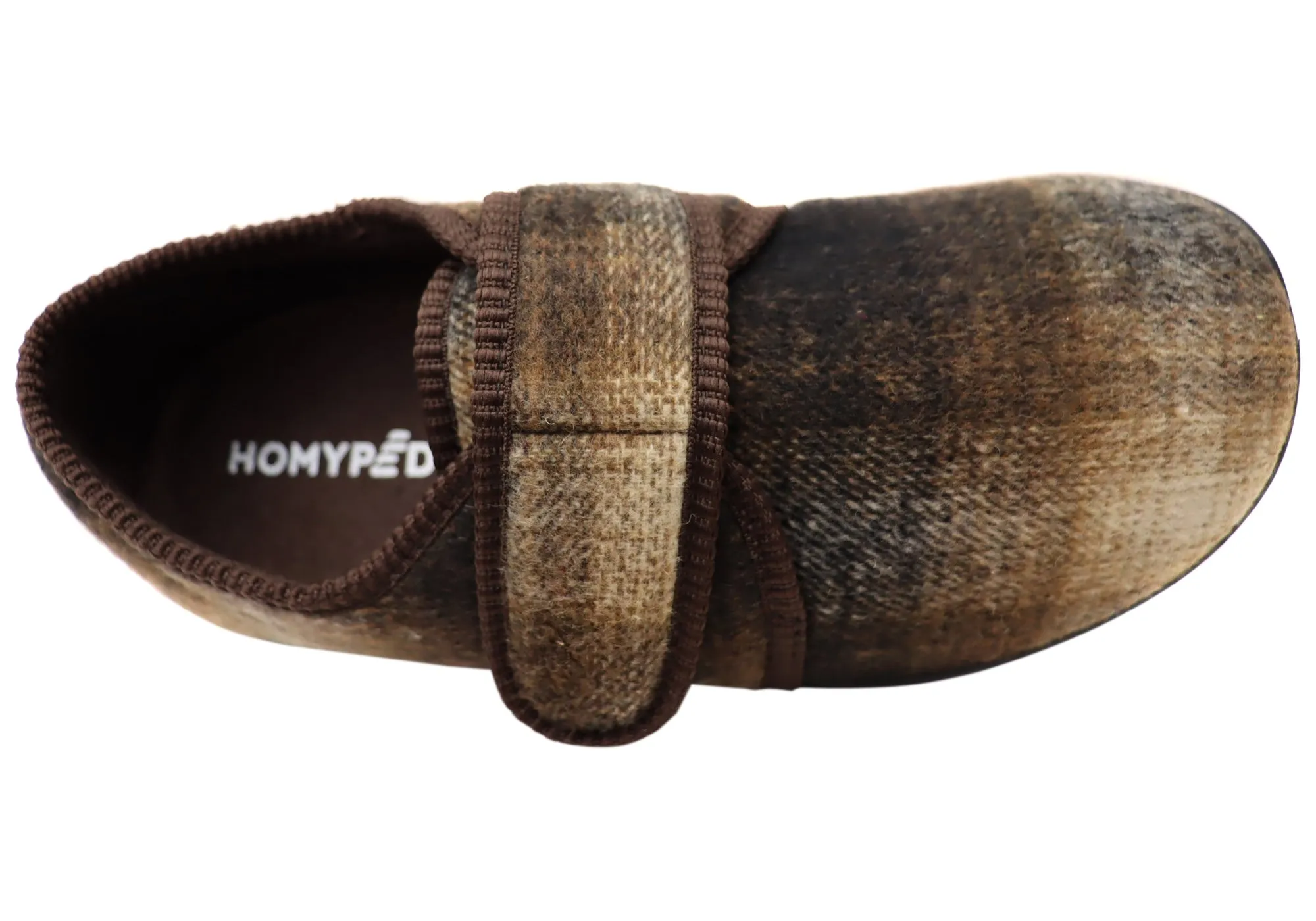 Homyped Herren Ando verstellbare Riemen Extra Extra Weite Hausschuhe Homyped Schuhe
