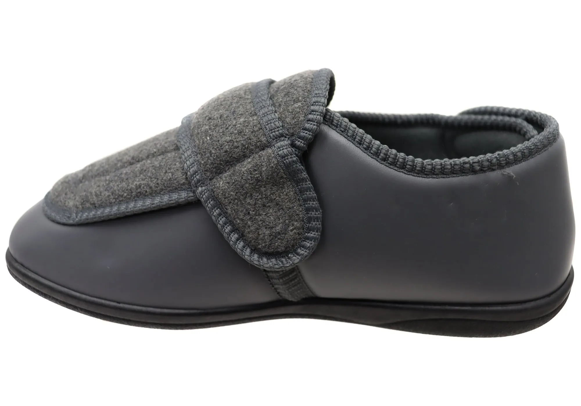 Homyped Herren Arnold Outdoor verstellbare Riemen Extra Extra Weite Hausschuhe Homyped Schuhe