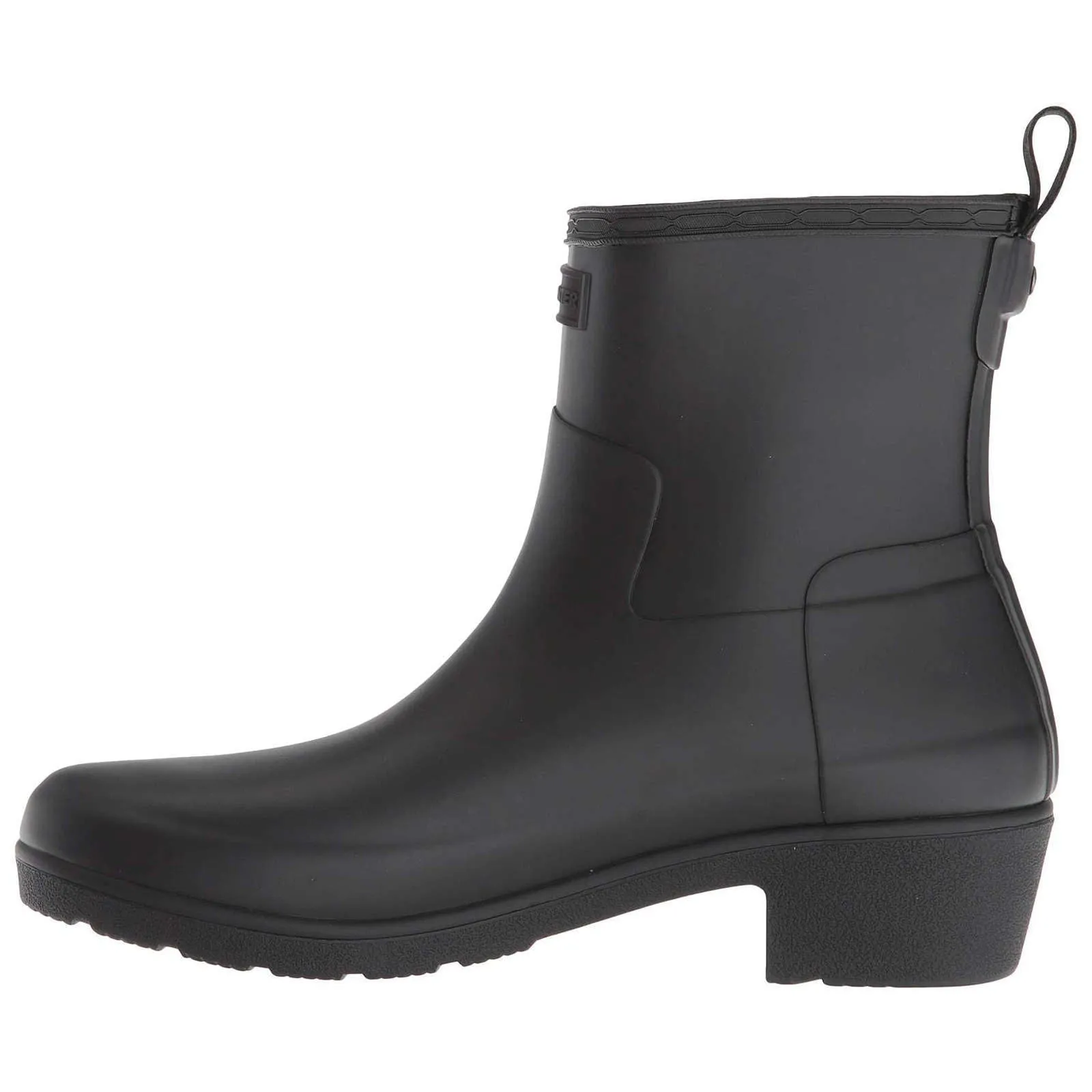 Hunter Verfeinerte Niedrige Absatz Gummistiefel für Damen Kurze Wellington Stiefel