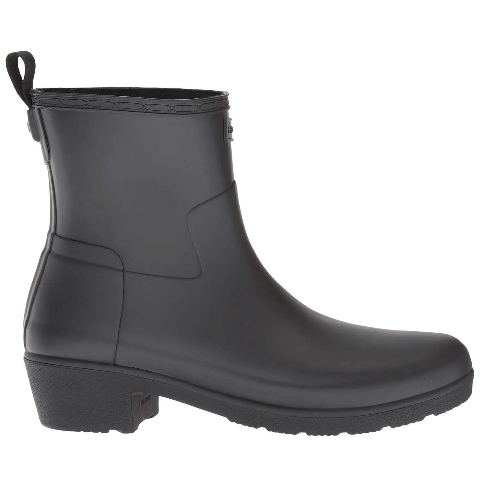 Hunter Verfeinerte Niedrige Absatz Gummistiefel für Damen Kurze Wellington Stiefel
