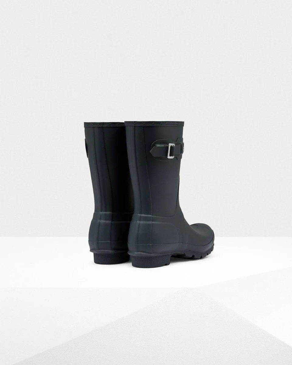 Hunter Original Kurze Regenstiefel für Damen in Marineblau
