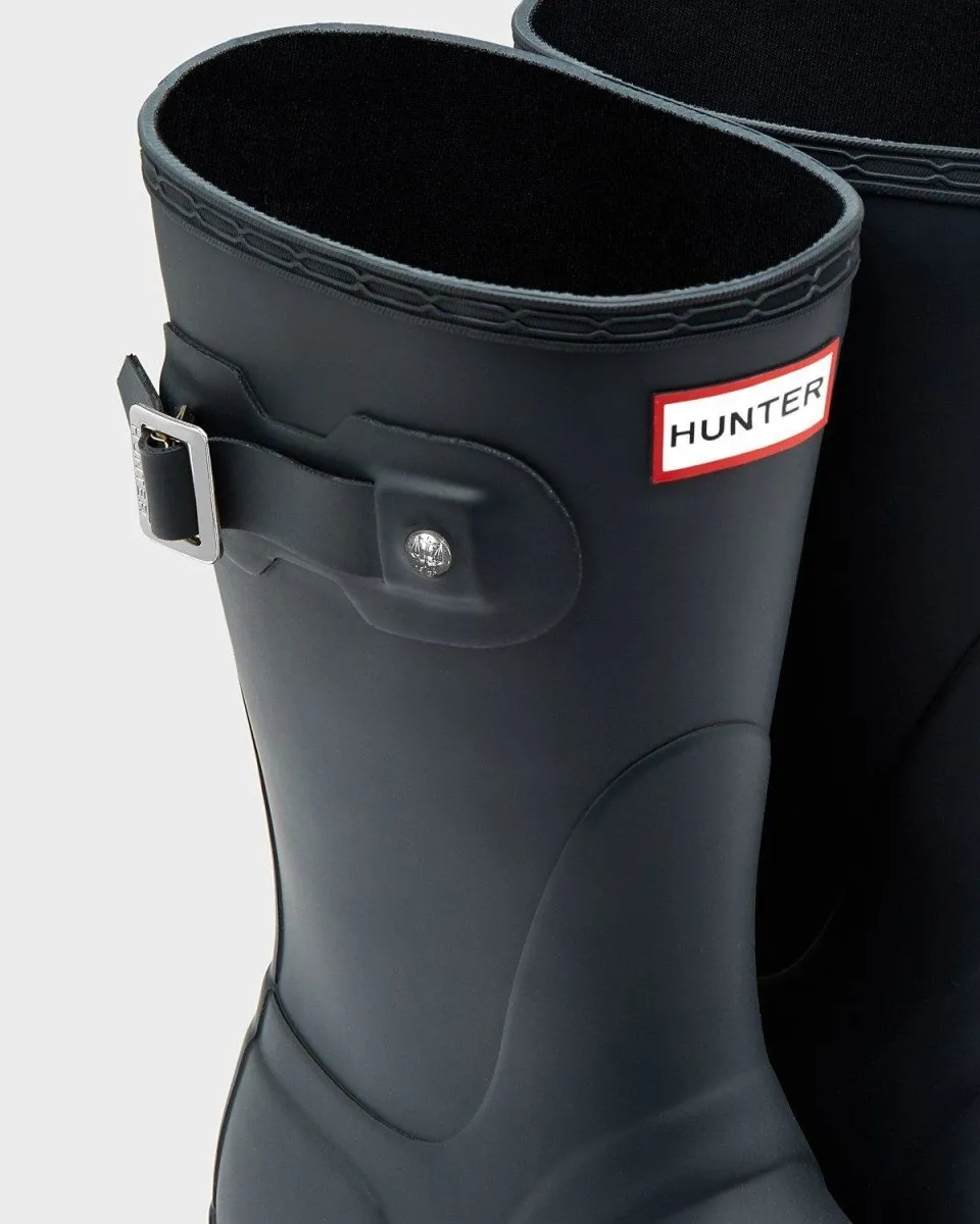 Hunter Original Kurze Regenstiefel für Damen in Marineblau