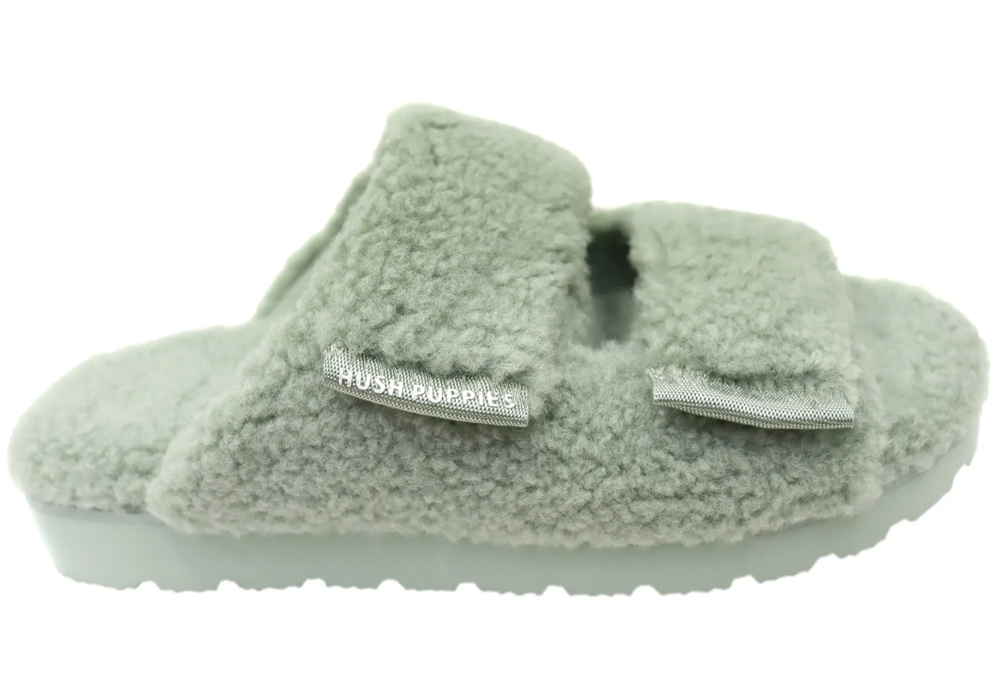 Hush Puppies Flauschige Damen Hausschuhe mit offener Spitze Bequeme Hush Puppies Schuhe
