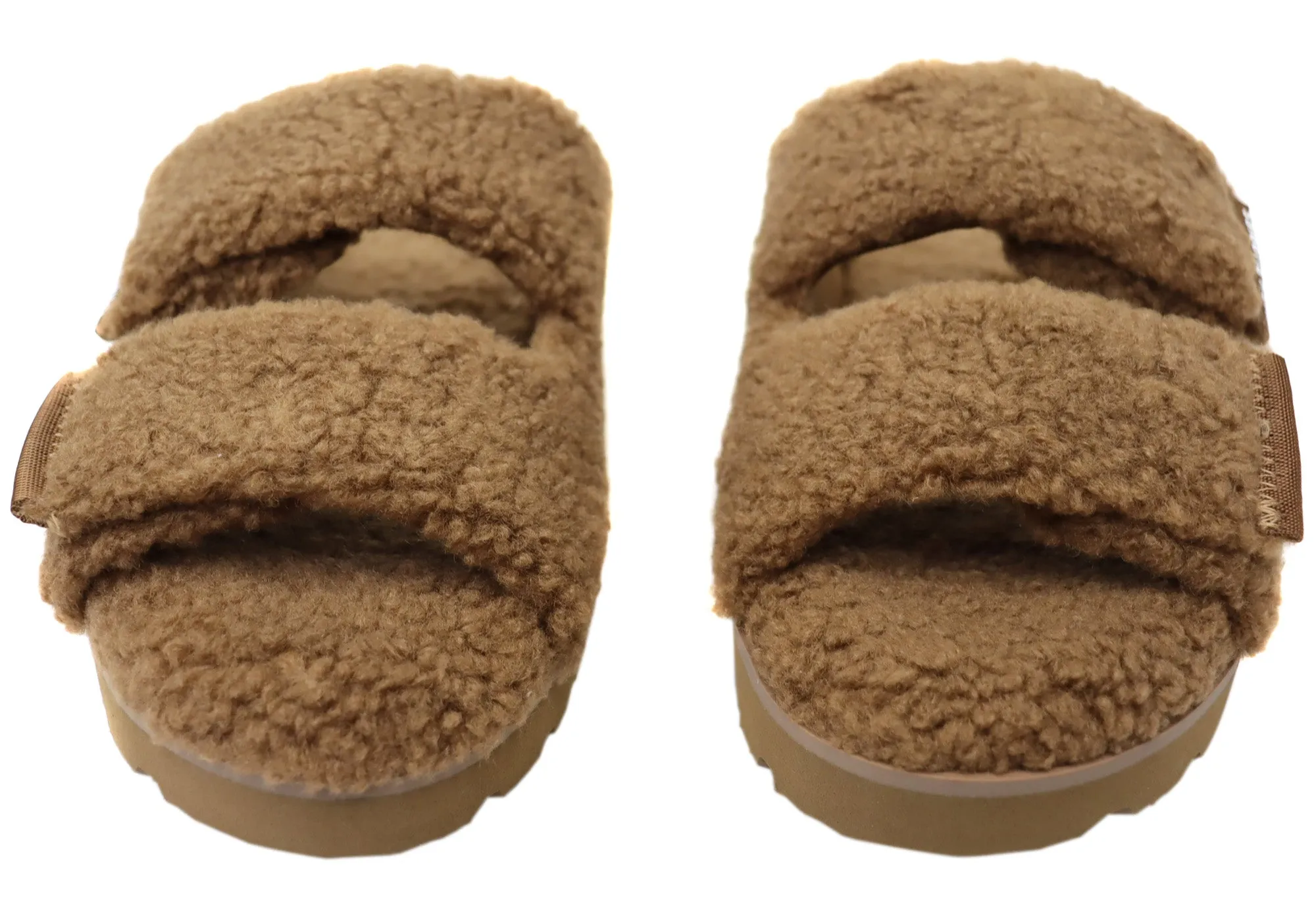Hush Puppies Flauschige Damen Hausschuhe mit offener Spitze Bequeme Hush Puppies Schuhe