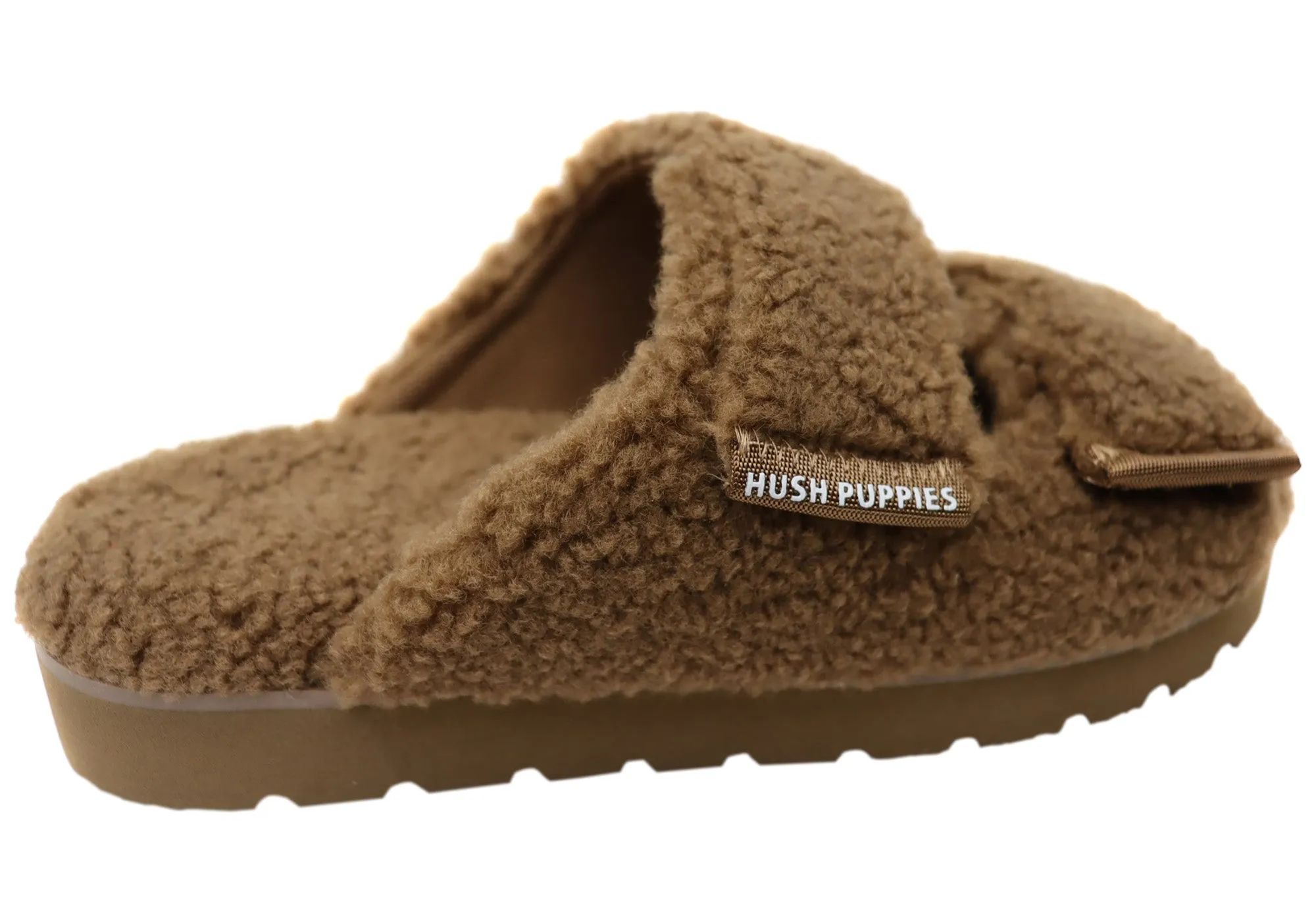 Hush Puppies Flauschige Damen Hausschuhe mit offener Spitze Bequeme Hush Puppies Schuhe