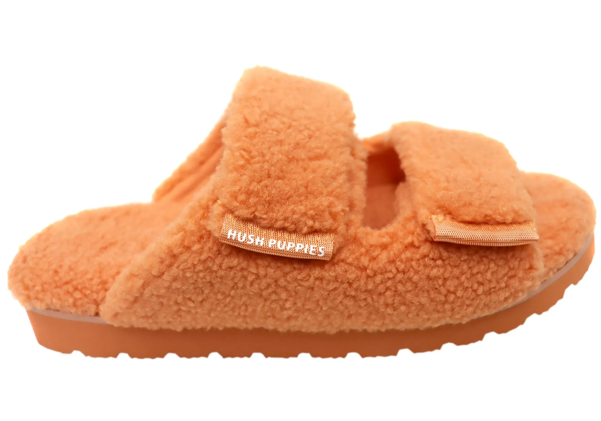 Hush Puppies Flauschige Damen Hausschuhe mit offener Spitze Bequeme Hush Puppies Schuhe