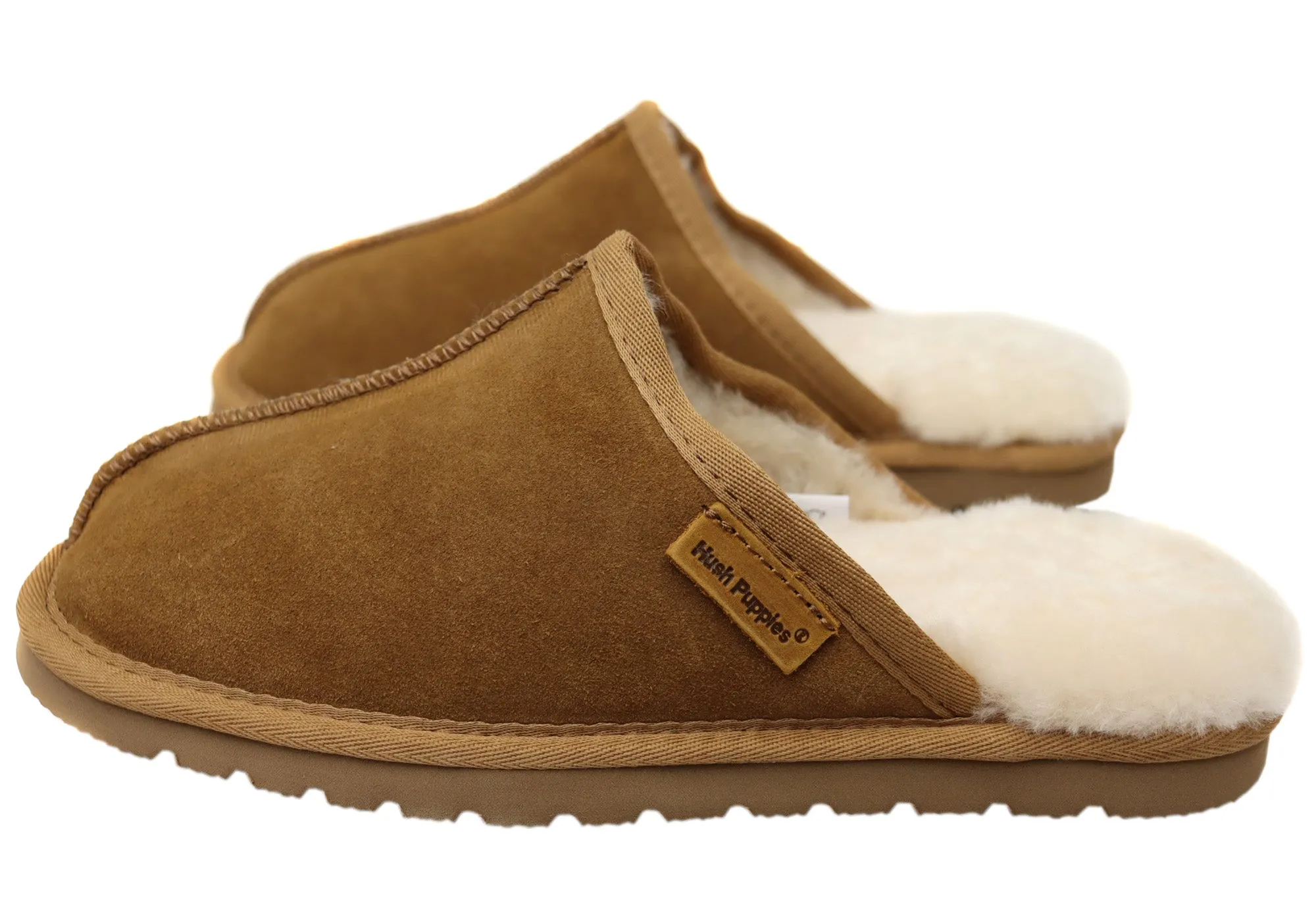 Hush Puppies Loch Herren Bequeme Pantoffeln mit offener Ferse Hush Puppies Schuhe