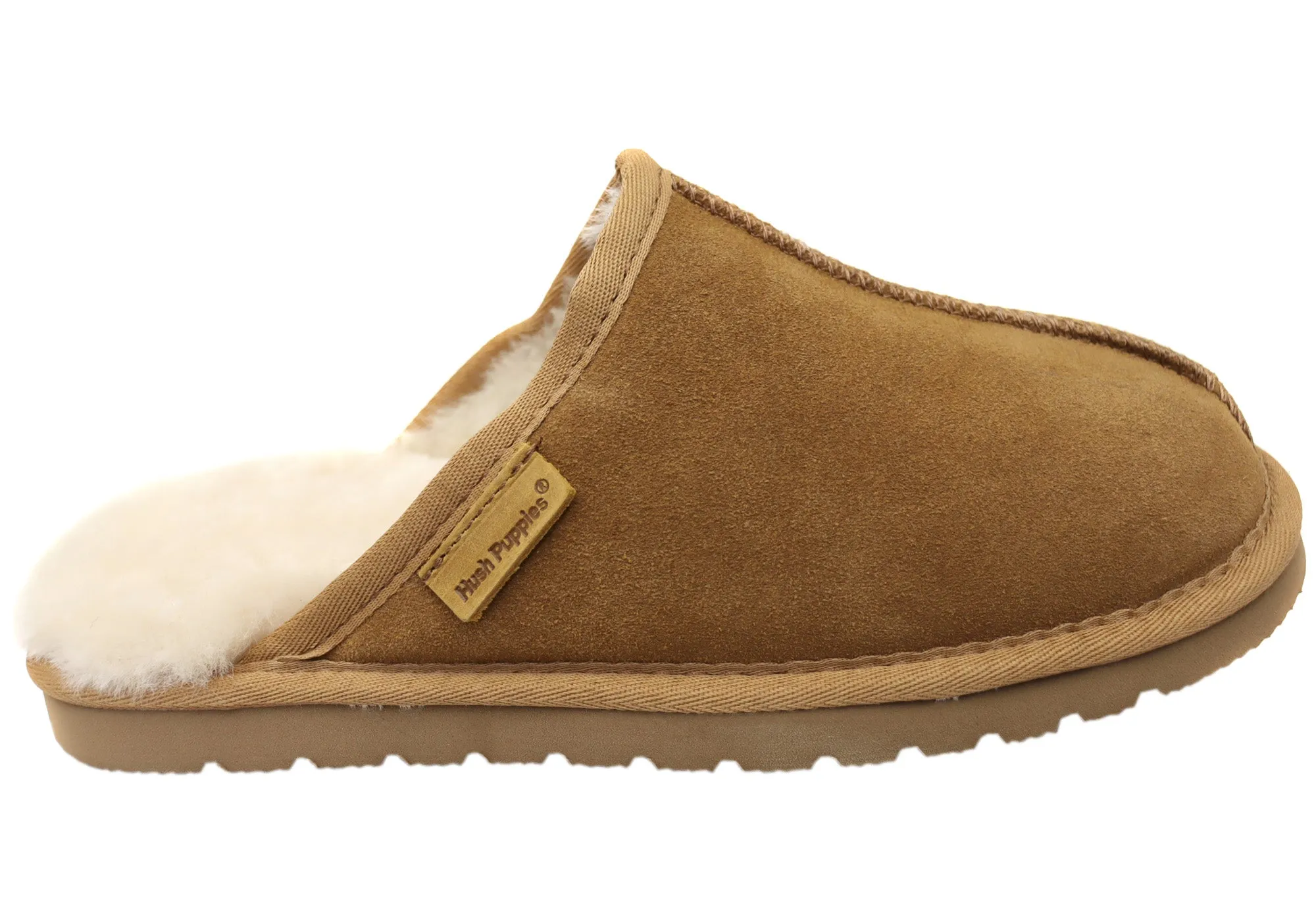 Hush Puppies Loch Herren Bequeme Pantoffeln mit offener Ferse Hush Puppies Schuhe