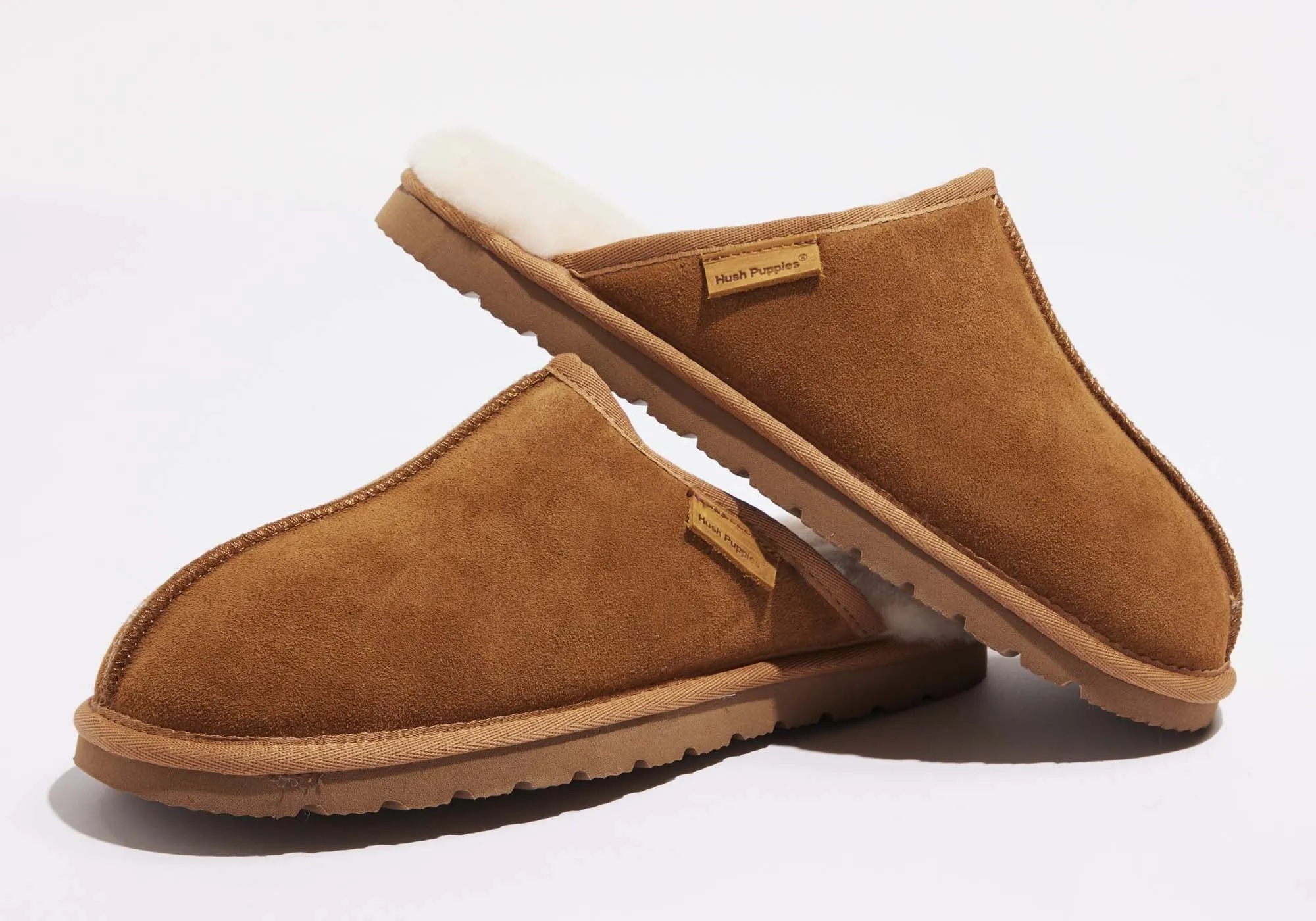 Hush Puppies Loch Herren Bequeme Pantoffeln mit offener Ferse Hush Puppies Schuhe