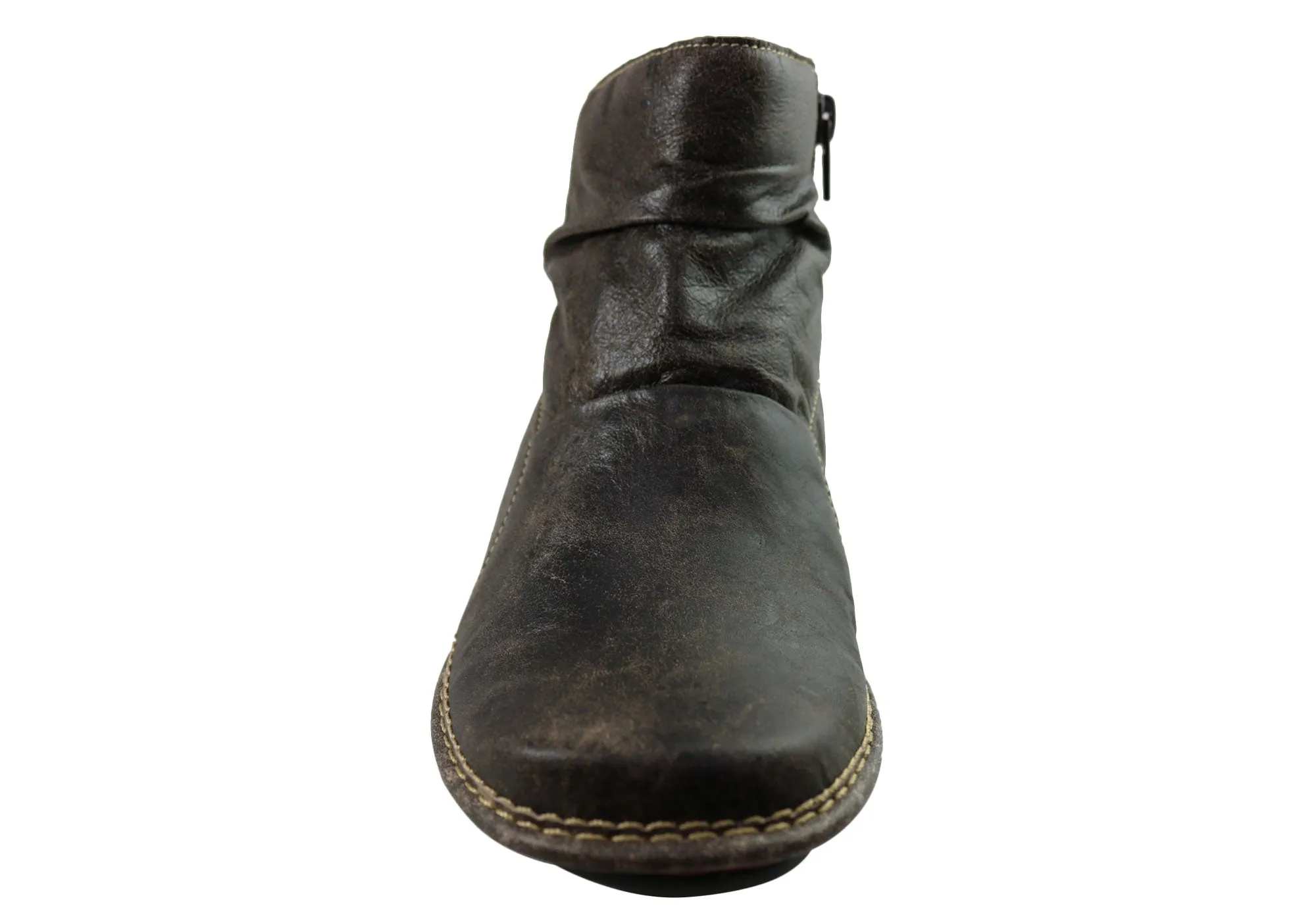 J Gean Cove Damen Bequeme Leder-Knöchelstiefel Hergestellt in Brasilien J Gean Schuhe