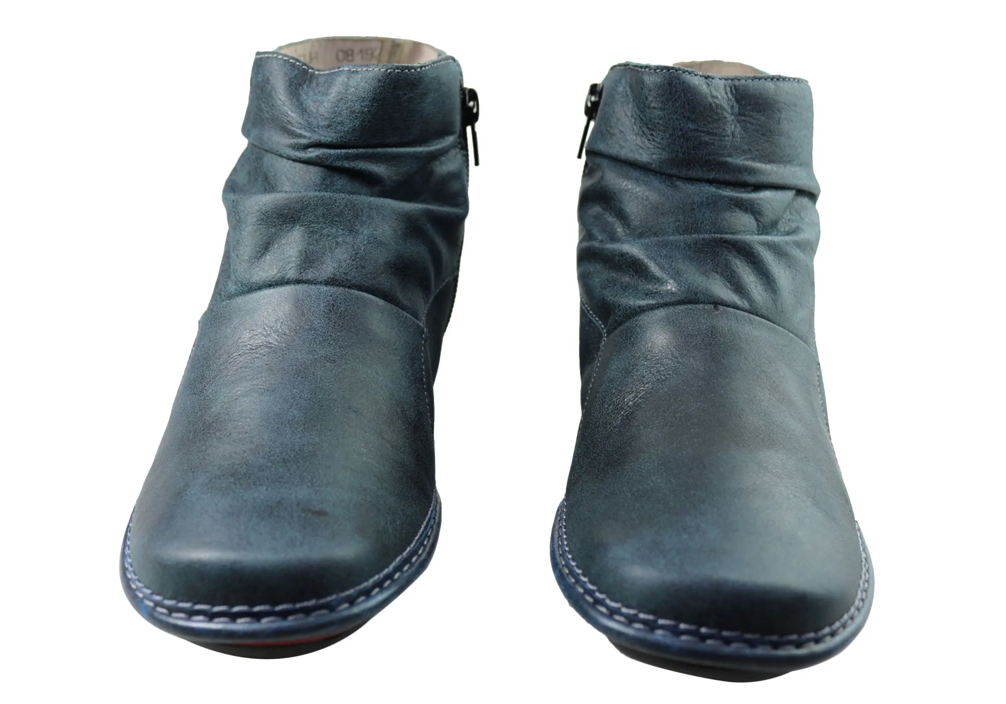 J Gean Cove Damen Bequeme Leder-Knöchelstiefel Hergestellt in Brasilien J Gean Schuhe