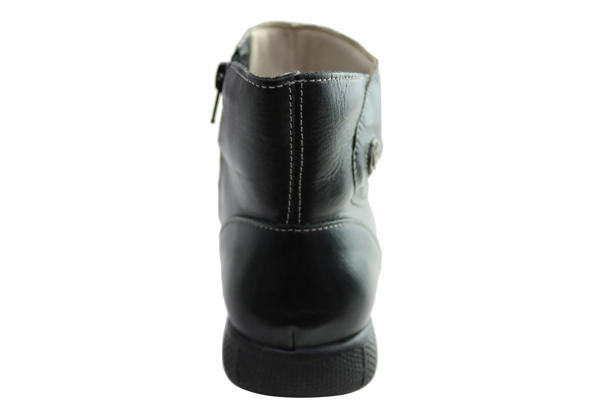 J Gean Cove Damen Bequeme Leder-Knöchelstiefel Hergestellt in Brasilien J Gean Schuhe