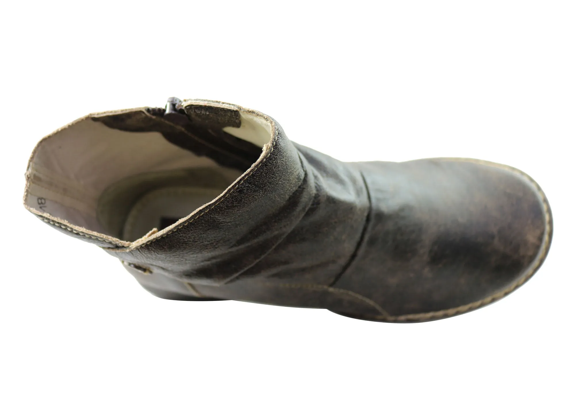 J Gean Cove Damen Bequeme Leder-Knöchelstiefel Hergestellt in Brasilien J Gean Schuhe