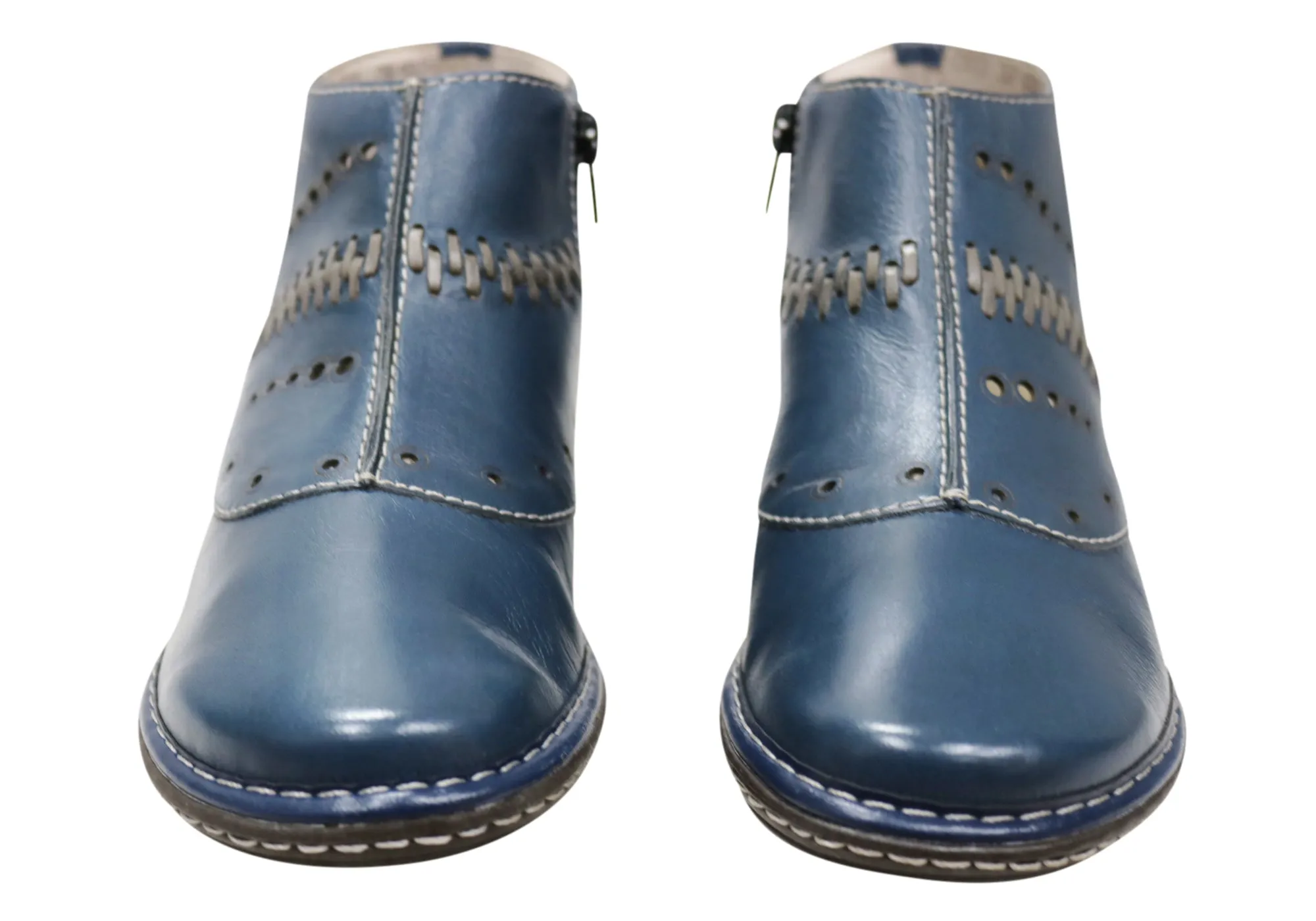 J Gean Petunia Damen Bequeme Leder Knöchelstiefel Hergestellt in Brasilien J Gean Schuhe