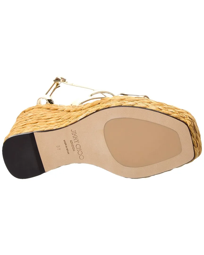Jimmy Choo Ayla 110 Keilabsatz-Ledersandalen_Jimmy-Choo