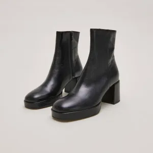 Jonak Damenschuhe 088 - Vanves Gealtertes Leder Schwarz