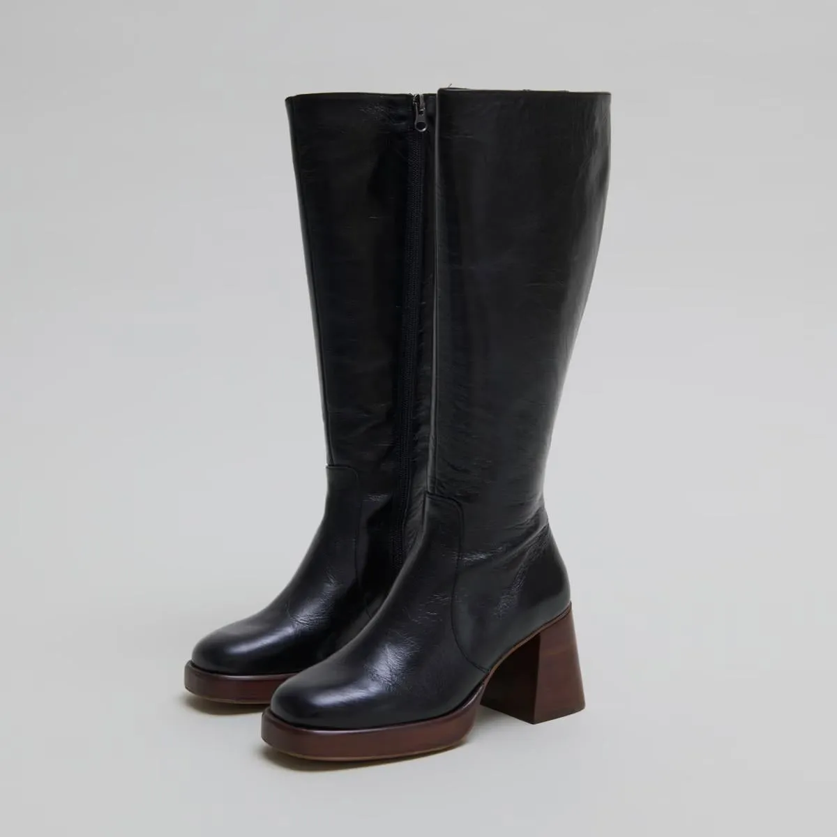 Jonak Damenschuhe 429 - Betina Gealtertes Leder Schwarz