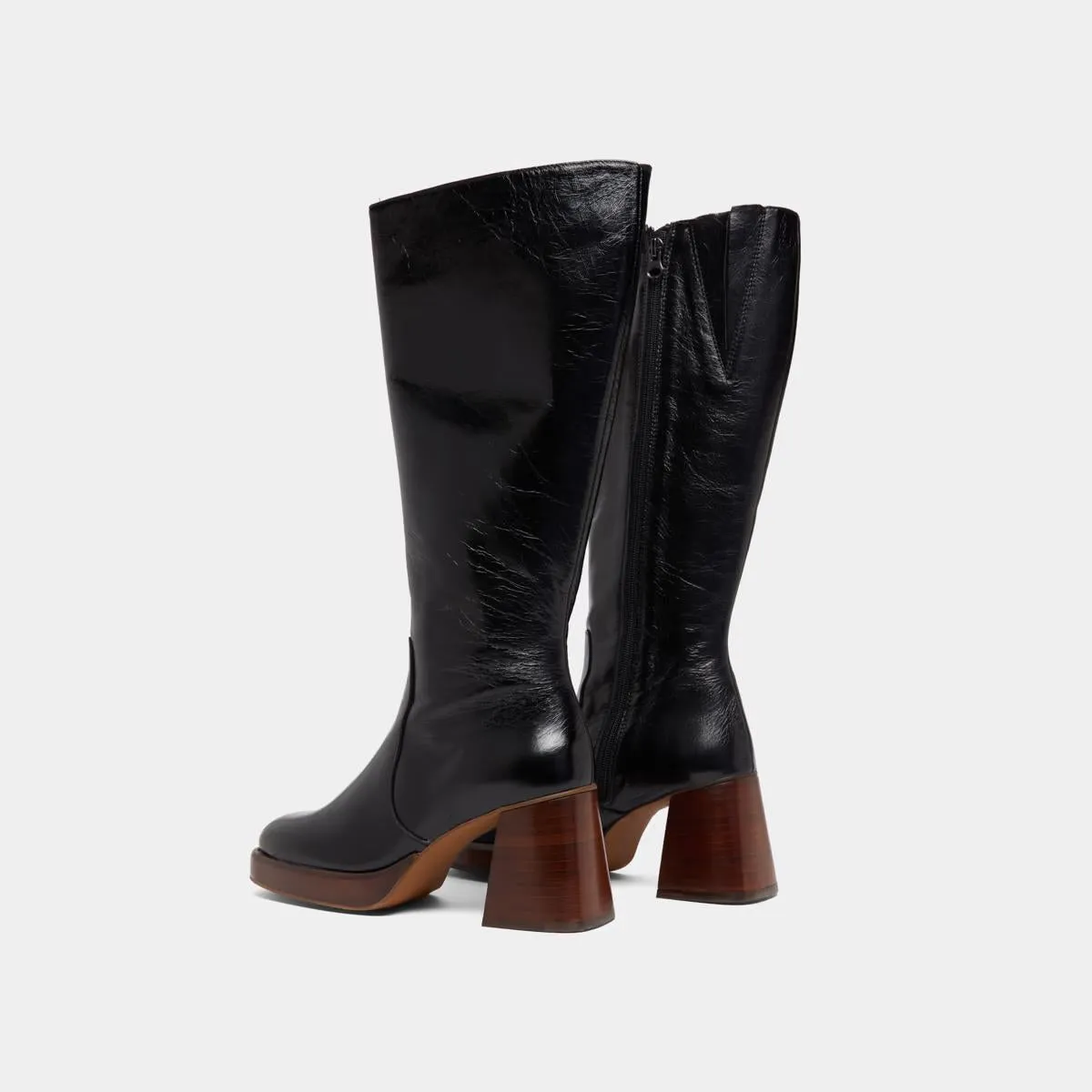 Jonak Damenschuhe 429 - Betina Gealtertes Leder Schwarz