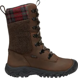 Keen Shoes Greta Stiefel Wasserdicht Braun/Rot Karo