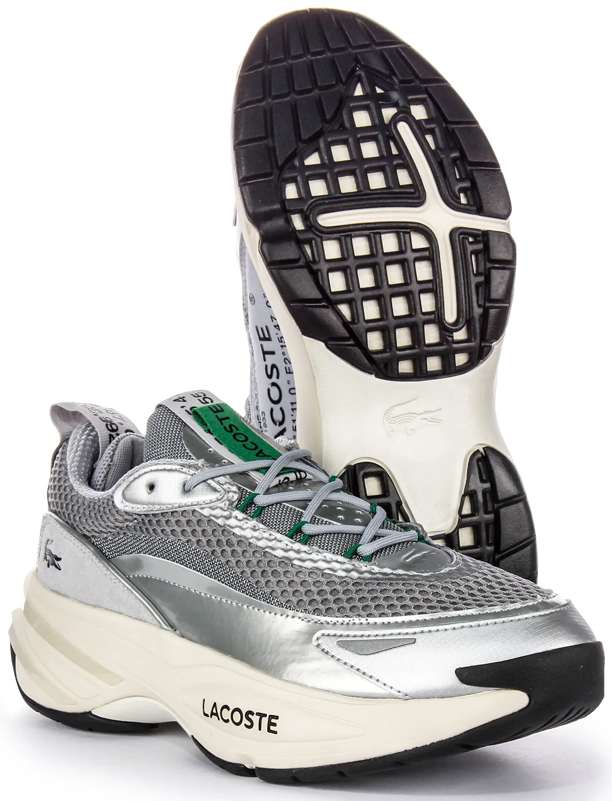 Lacoste Audyssor 124 Turnschuhe In Silber Für Herren Schuhe Lacoste