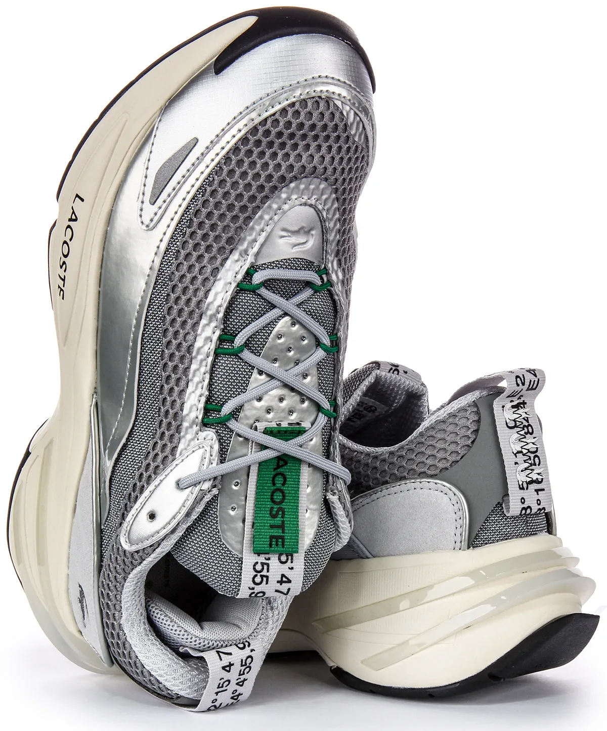Lacoste Audyssor 124 Turnschuhe In Silber Für Herren Schuhe Lacoste