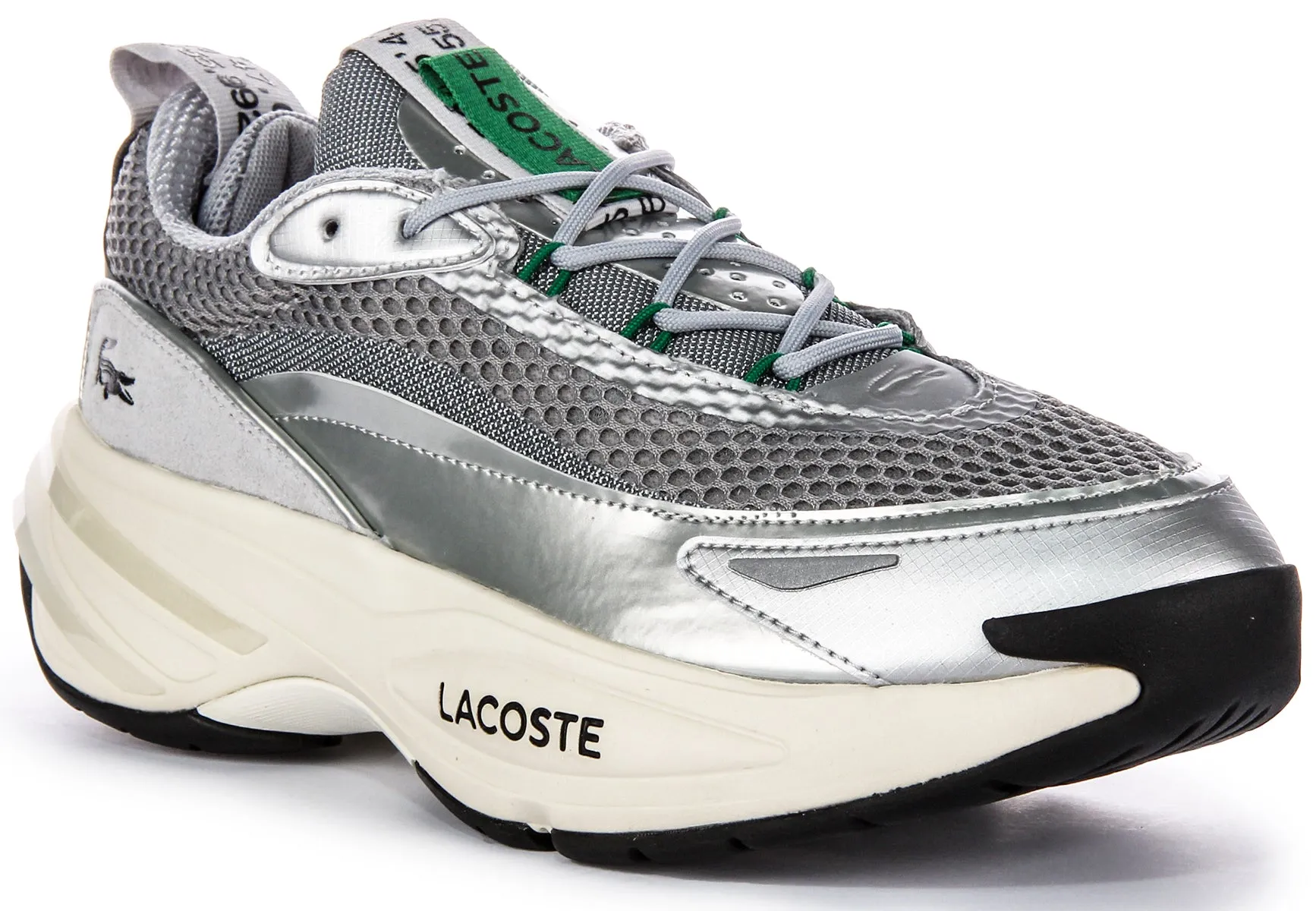 Lacoste Audyssor 124 Turnschuhe In Silber Für Herren Schuhe Lacoste