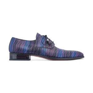 Mauri Schuhe Mauri The Gala in Schwarz / Blau / Lila Herren Stoff Abendanzug Derby Oxfords