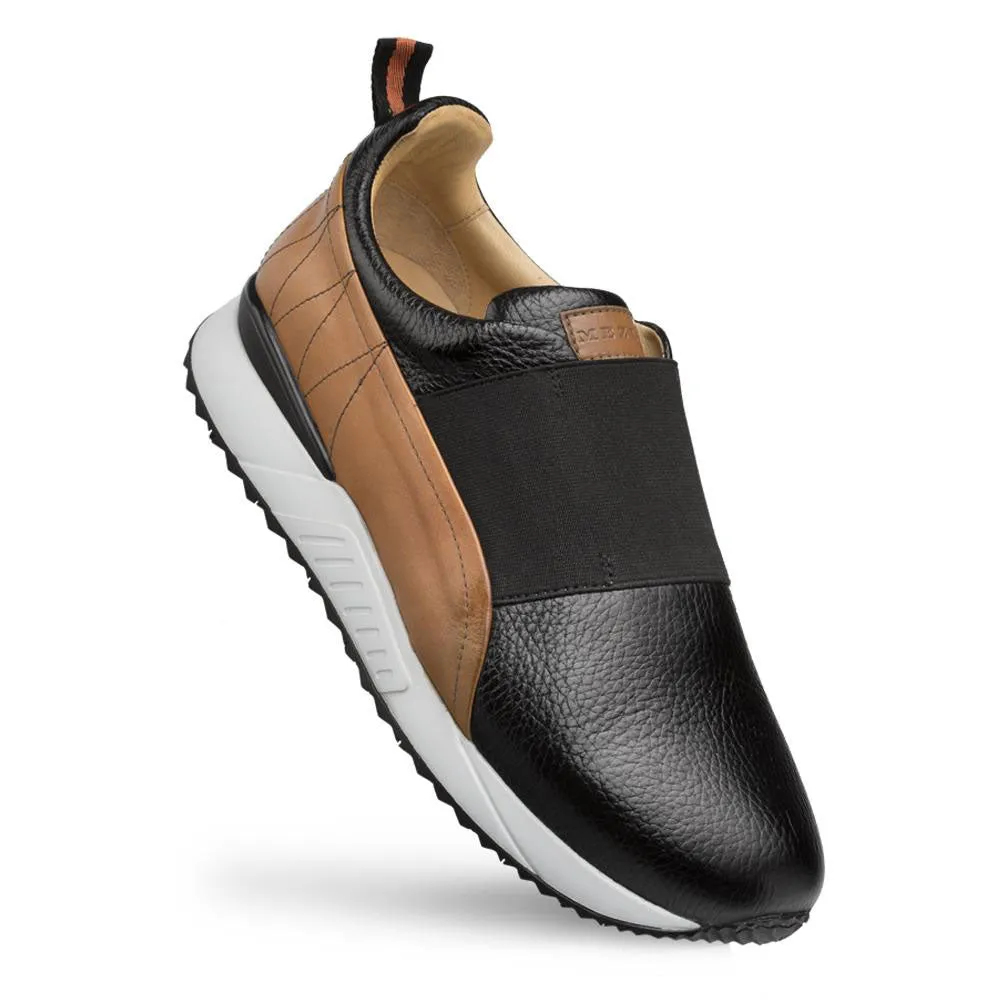 Mezlan Elastischer Schlupf-Sneaker Schwarz