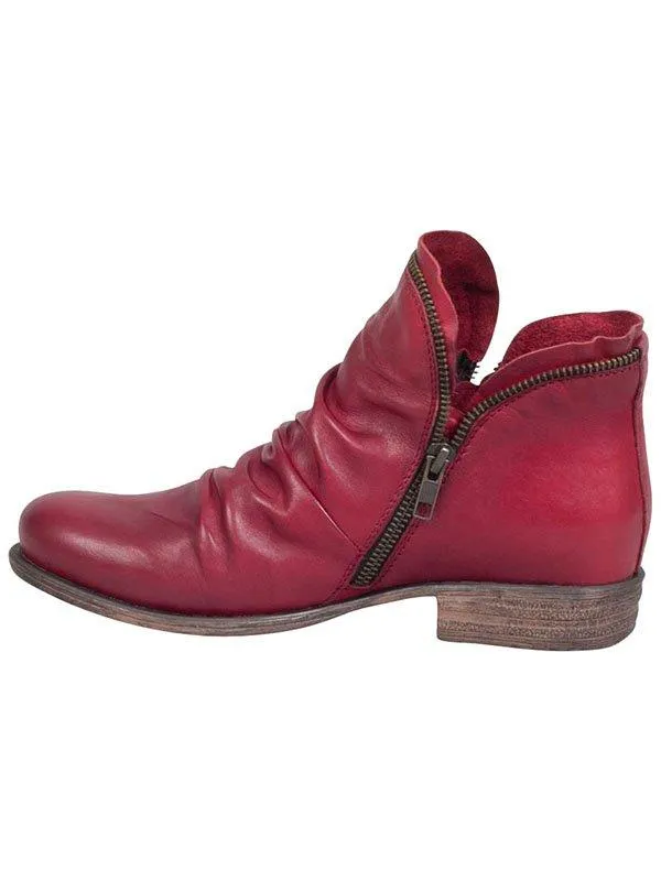 Miz Mooz Damen Luna Rot Leder