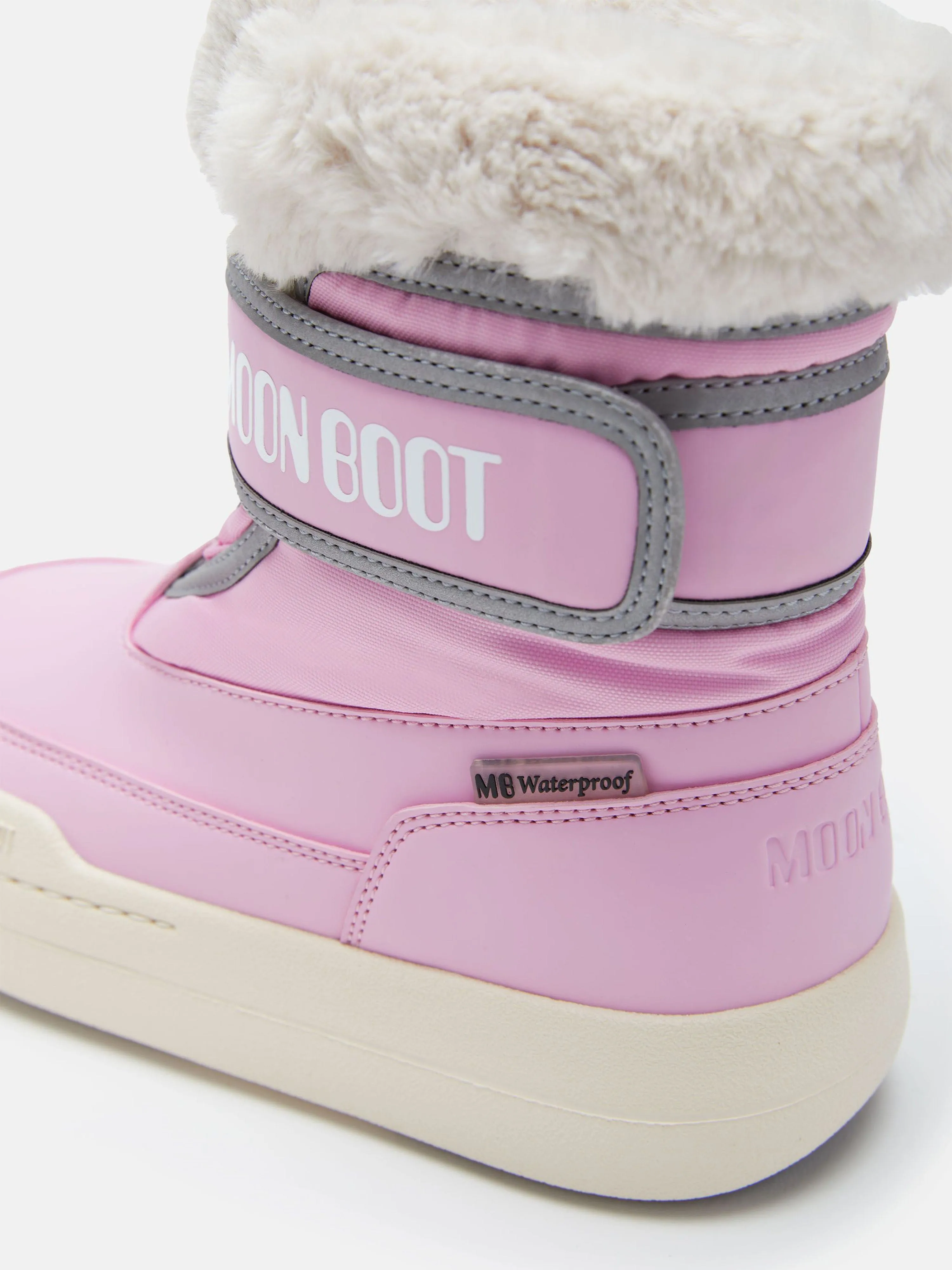 Moon Boot Girls JR Park Riemchen Stiefel in Rosa