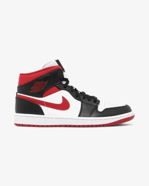 NIKE AIR JORDAN 1 MID GYM ROT SCHWARZ WEISS
