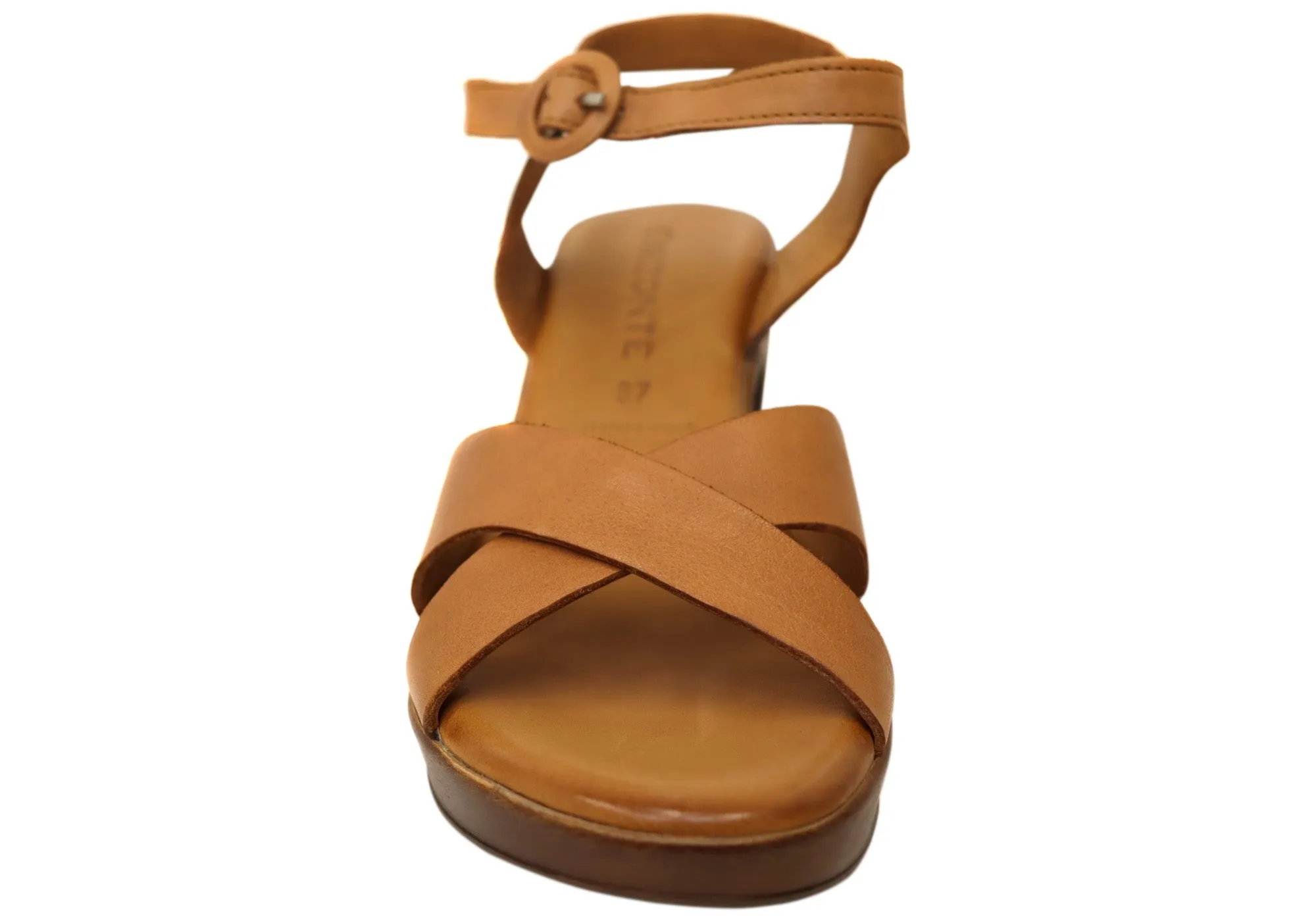 Orizonte Anakee Damen Bequeme Europäische Lederschuhe High Heels Sandalen Orizonte Schuhe