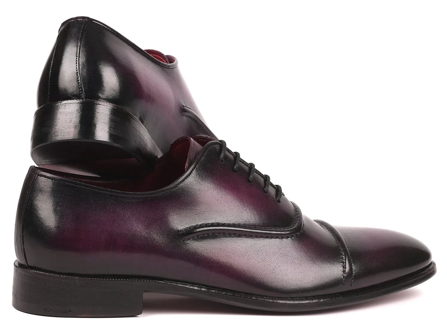 Paul Parkman Schuhe Paul Parkman Herren Cap-Toe Oxfords in Lila