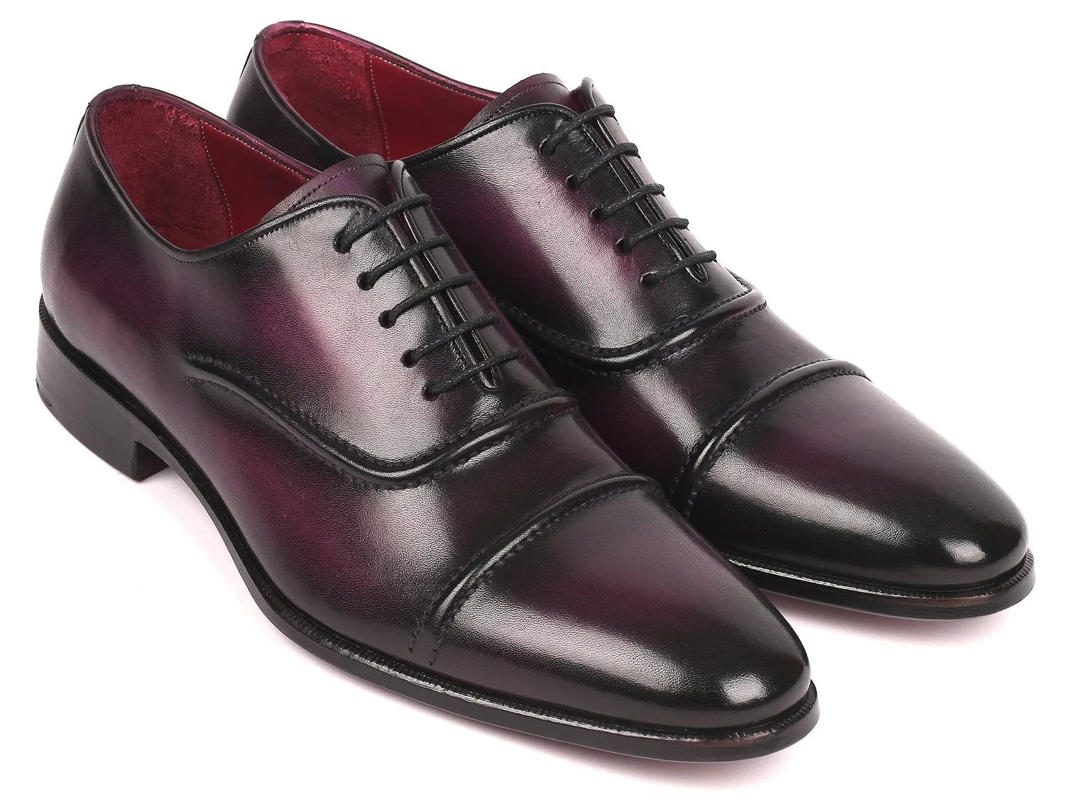 Paul Parkman Schuhe Paul Parkman Herren Cap-Toe Oxfords in Lila