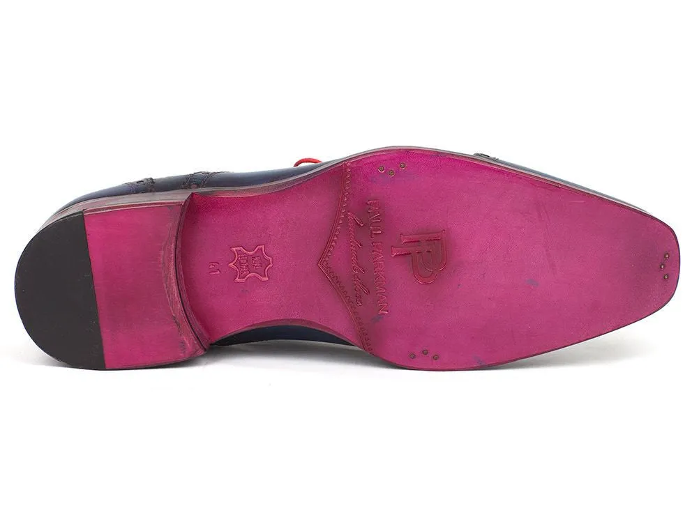 Paul Parkman Schuhe Paul Parkman Herren-Captoe-Oxfords in Blau & Parliament