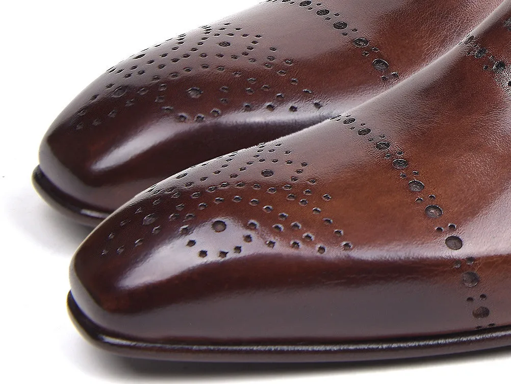Paul Parkman Schuhe Paul Parkman Klassische Herren-Lederhalbschuhe in Antikbraun