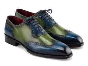 Paul Parkman Schuhe Paul Parkman Herren Goodyear-Beschlagene Wingtip Oxfords in Blau & Grün