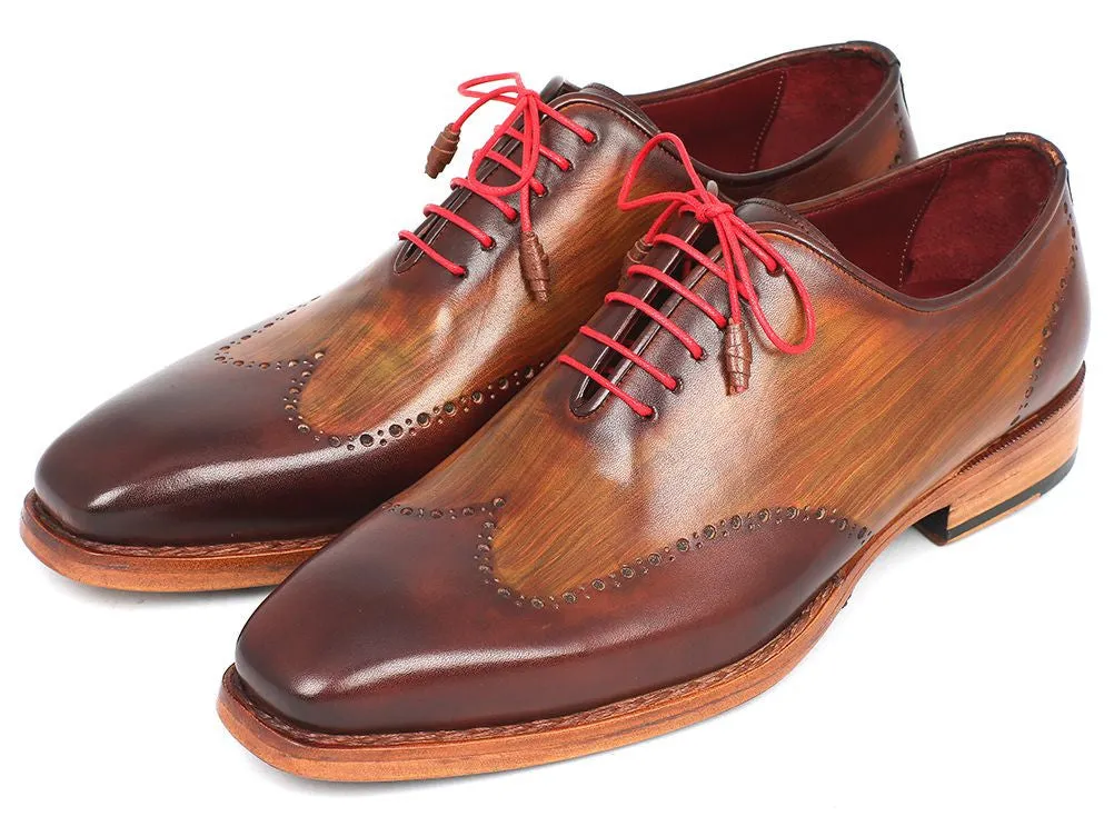 Paul Parkman Schuhe Paul Parkman Herren Goodyear-Beschlagene Wingtip Oxfords in Braun & Kamel