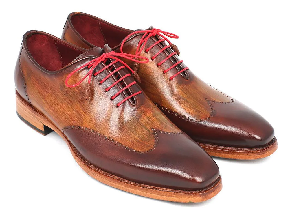 Paul Parkman Schuhe Paul Parkman Herren Goodyear-Beschlagene Wingtip Oxfords in Braun & Kamel