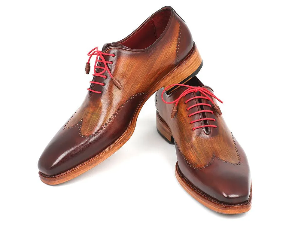 Paul Parkman Schuhe Paul Parkman Herren Goodyear-Beschlagene Wingtip Oxfords in Braun & Kamel